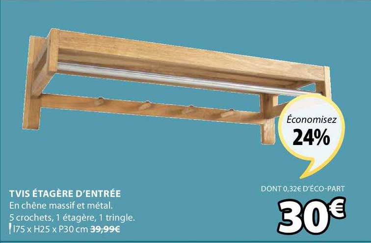 tvis étagère d'entrée