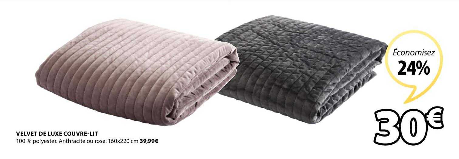 velvet de luxe couvre-lit