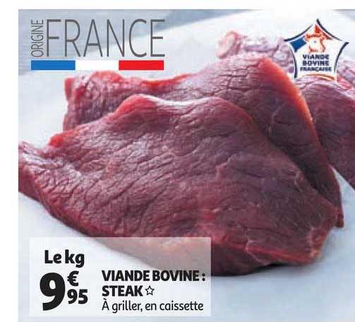 Viande Bovine : Steak