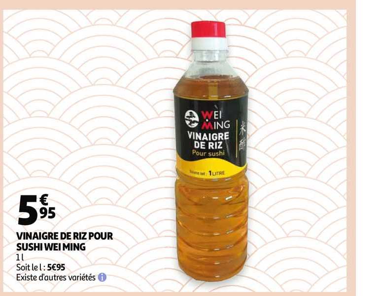 vinaigre de riz pour sushi wei ming