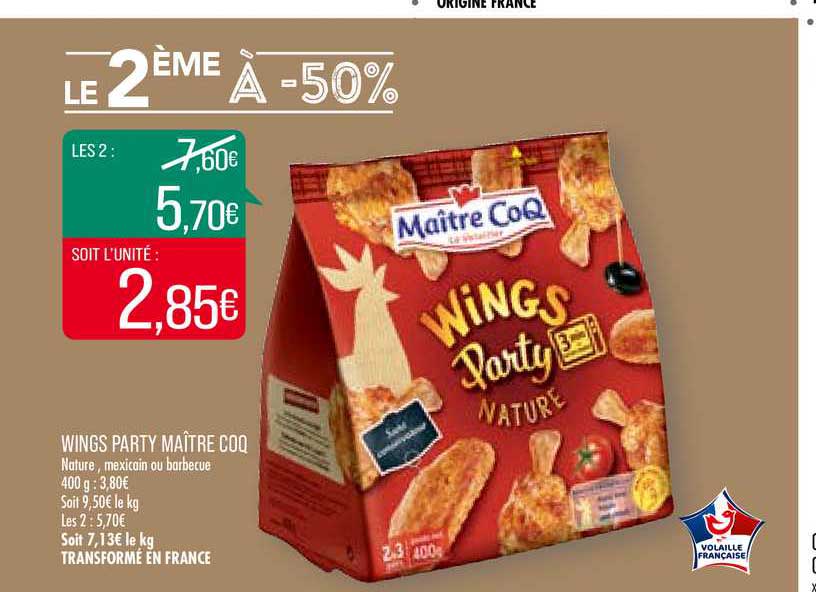 wings party maître coq
