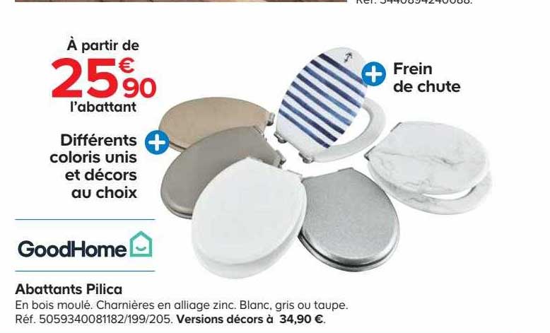 abattants pilica goodHome