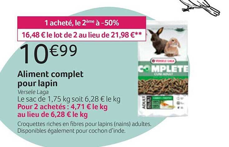 aliment complet pour lapin