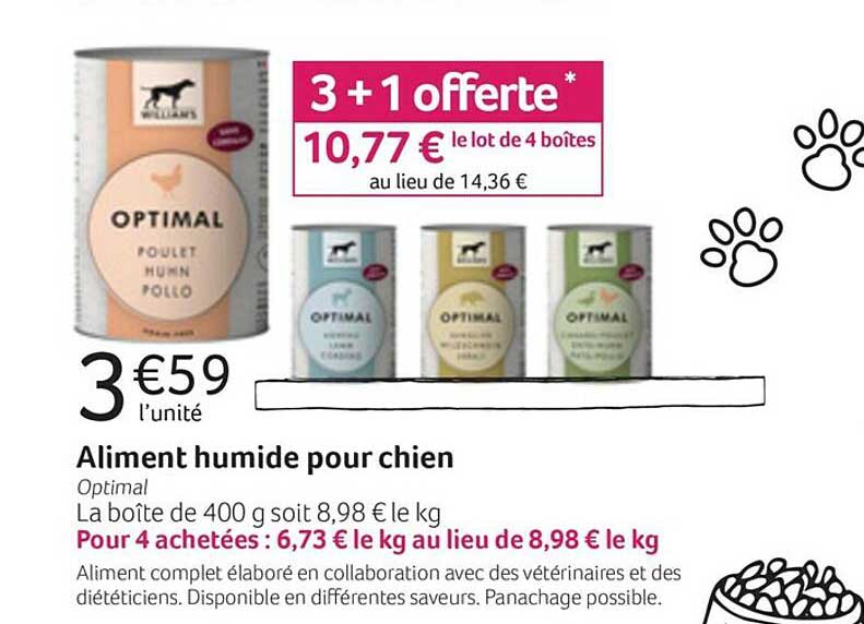 aliment humide pour chien optimal
