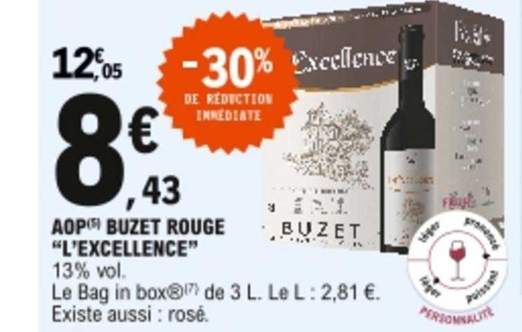 Aop Buzet Rouge "l'excellence"