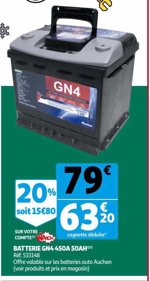 batterie gn4 450a 50ah