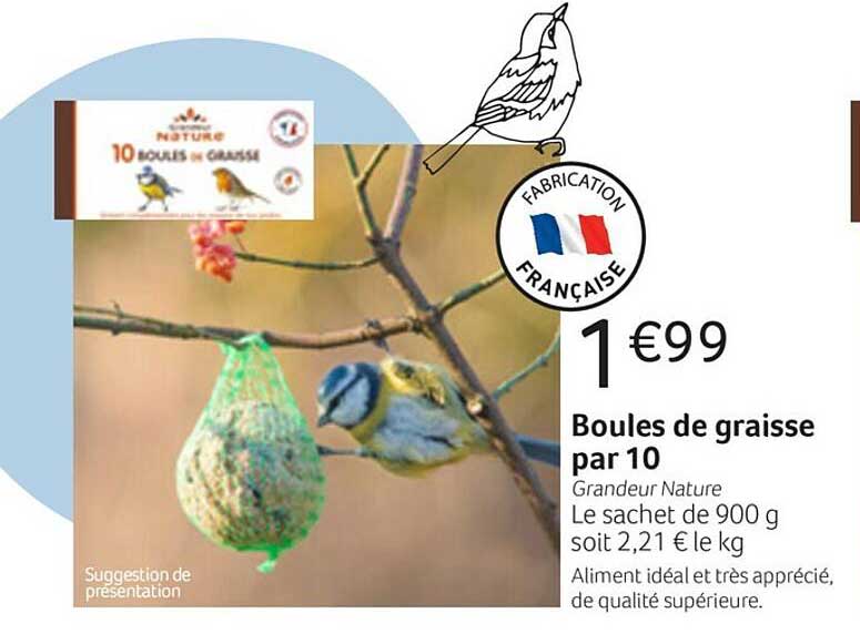 boules de graisse par 10