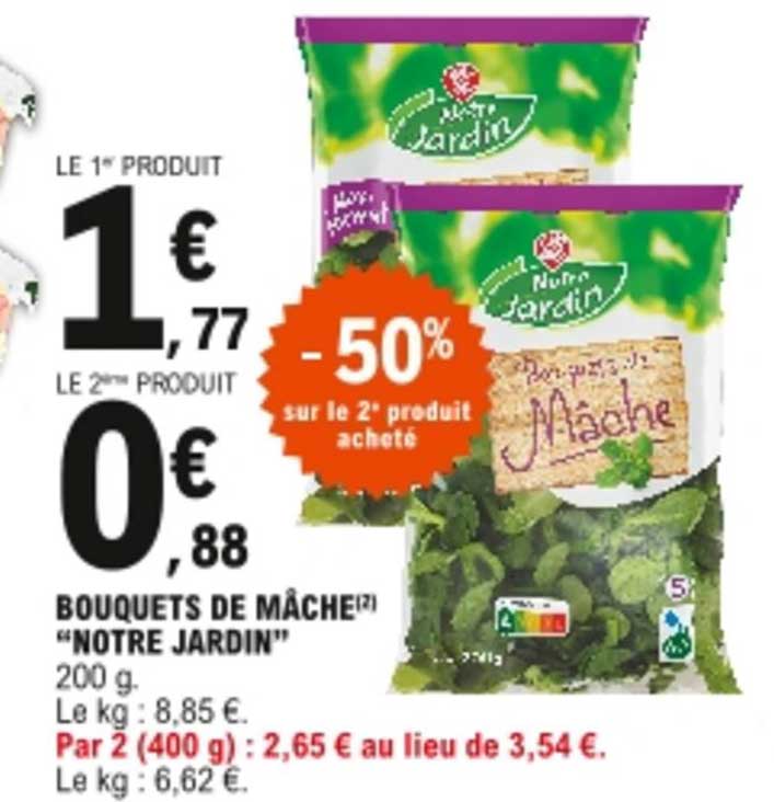 bouquets de mâche "notre jardin"