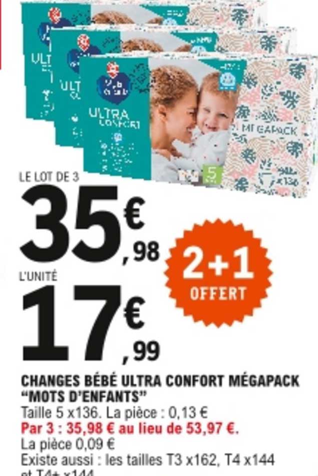 changes bébé ultra confort mégapack "mots d'enfants"