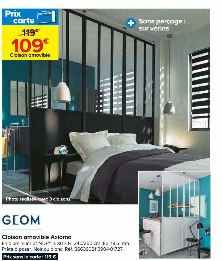 cloison amovible axioma geom