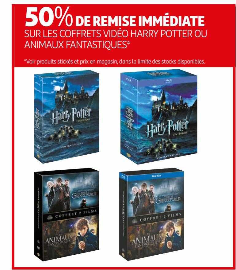coffrets vidéo harry potter ou animaux fantastiques