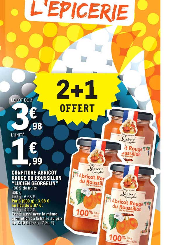 confiture abricot rouge du roussillon "lucien georgelin"