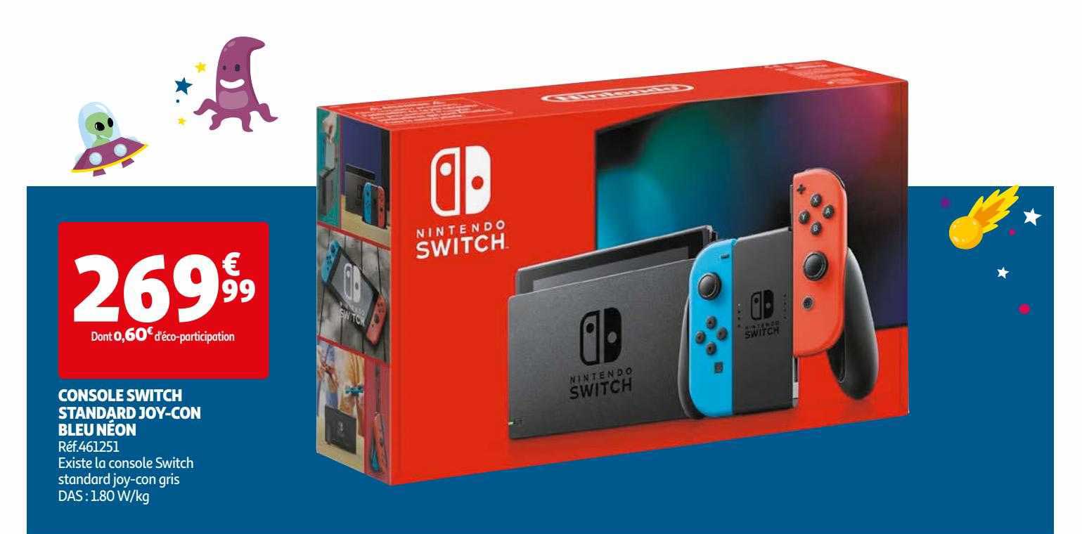 Console Switch Standard Joy-con Bleu Néon