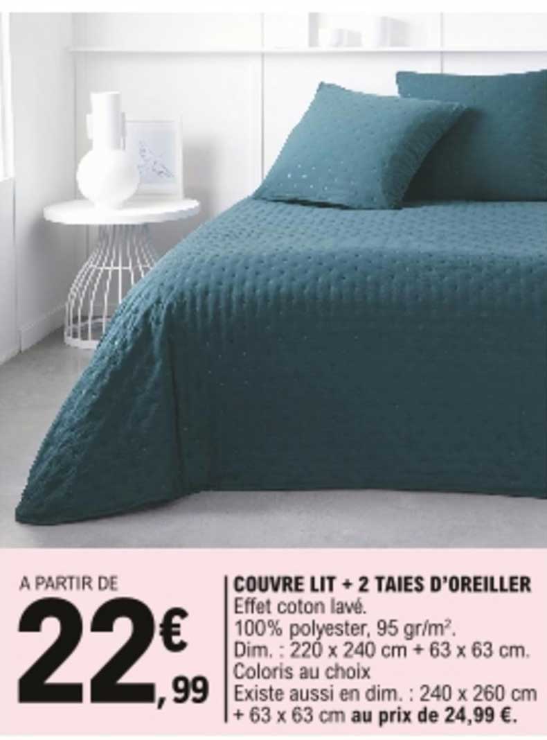 couvre lit + 2 taies d'oreiller