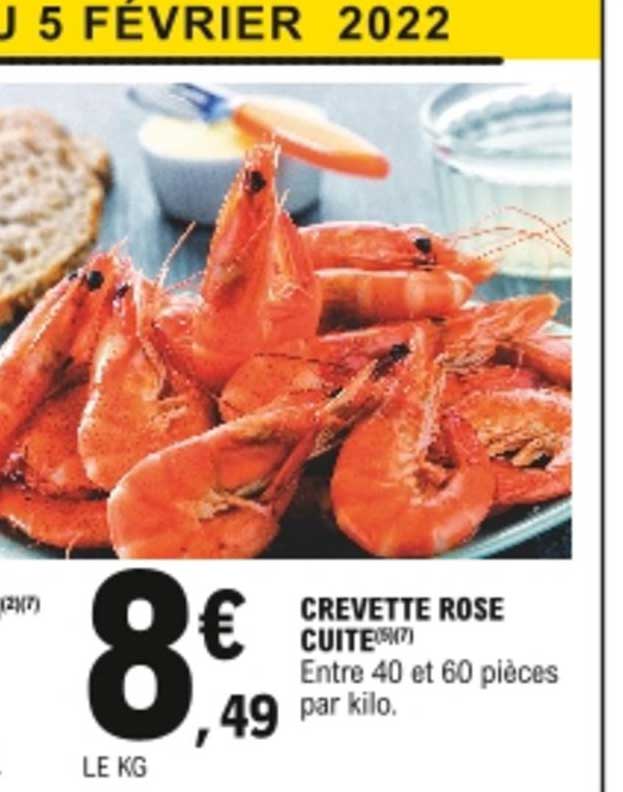 Crevettes Rose Cuite