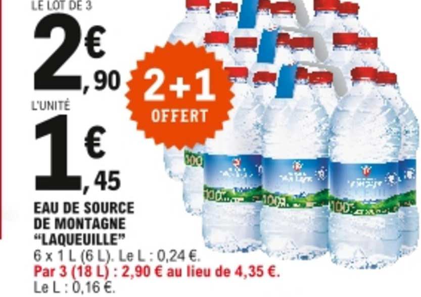 eau de source de montagne "laqueuille"