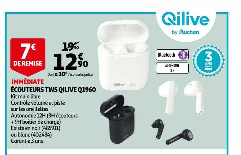 écouteurs tws qilive q1960