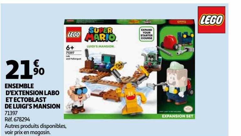 ensemble d'extension labo et ectoblast de luigi's mansion
