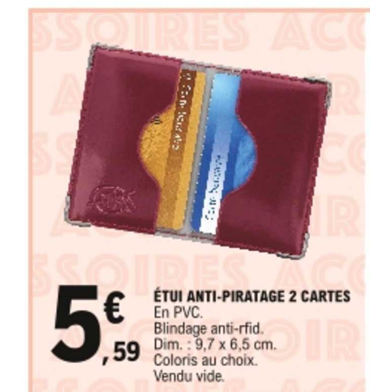 étui anti-piratage 2 cartes