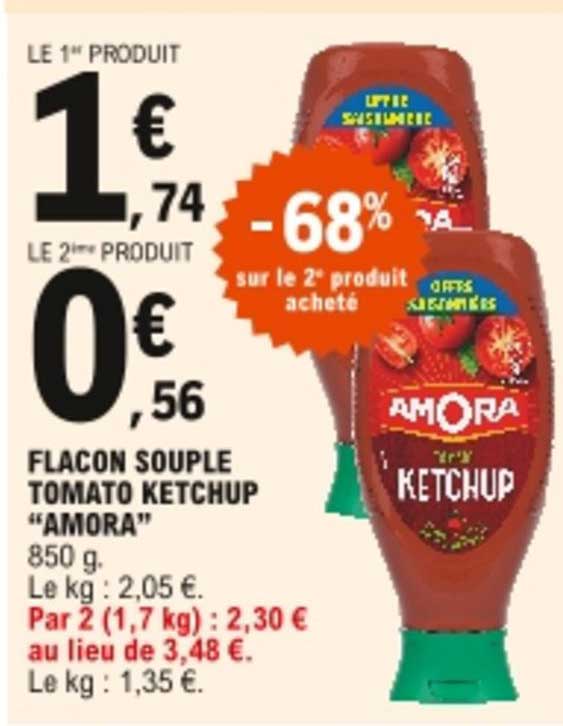 flacon souple tomato ketchup "amora"