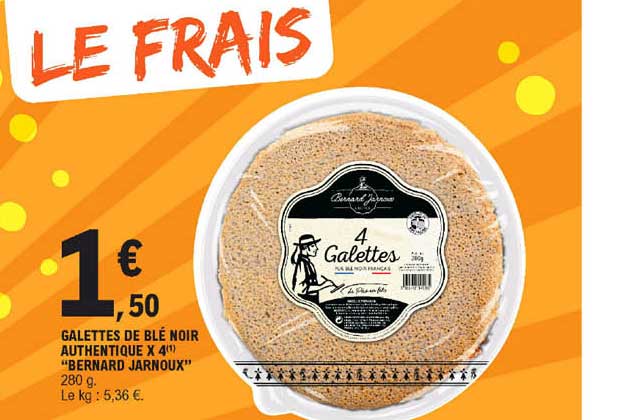 galettes de blé noir authentique x4 "bernard jarnoux"