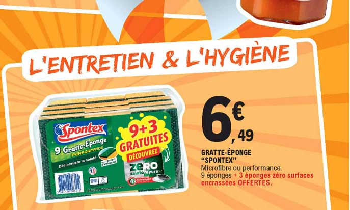 gratte-éponge "spontex"