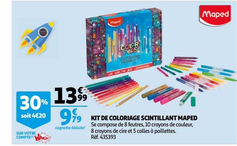 kit de coloriage scintillant maped