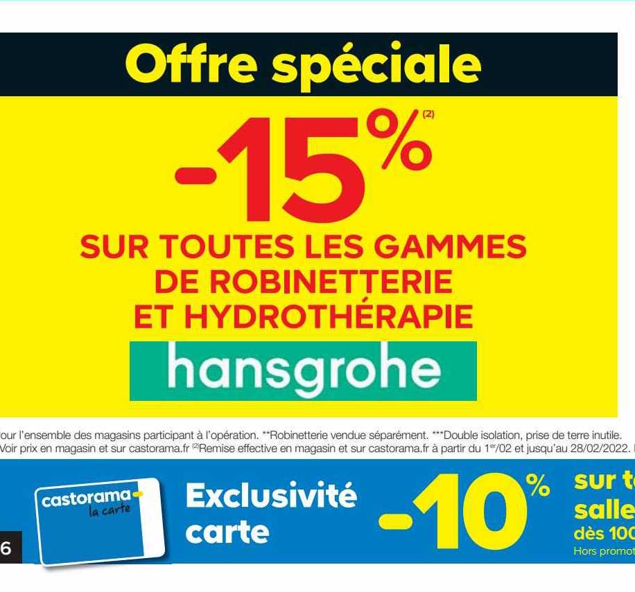 les gammes de robinetterie et hydrothérapie hansgrohe