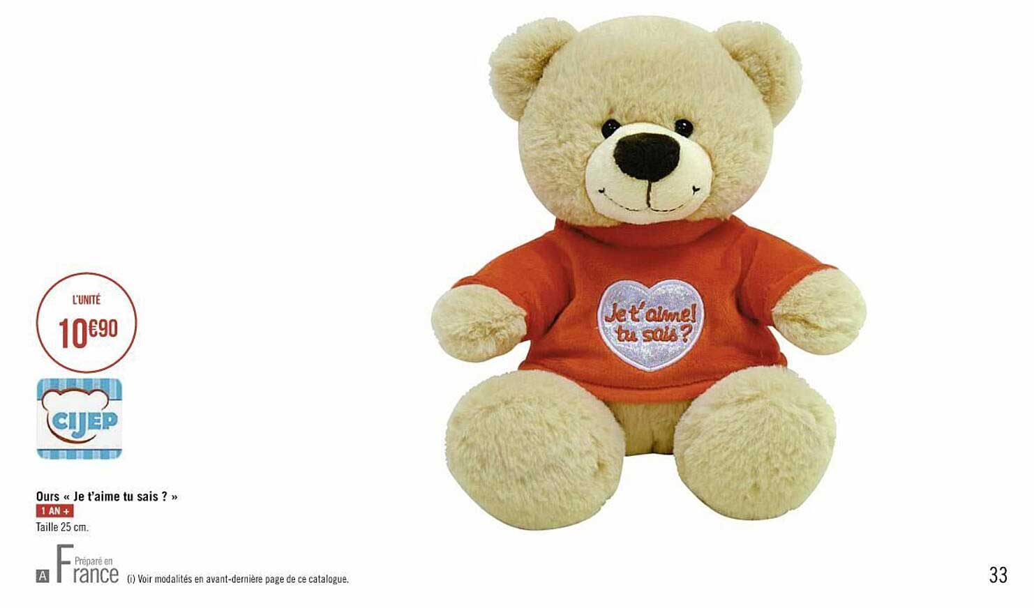 ours «je t'aime tu sais ? »