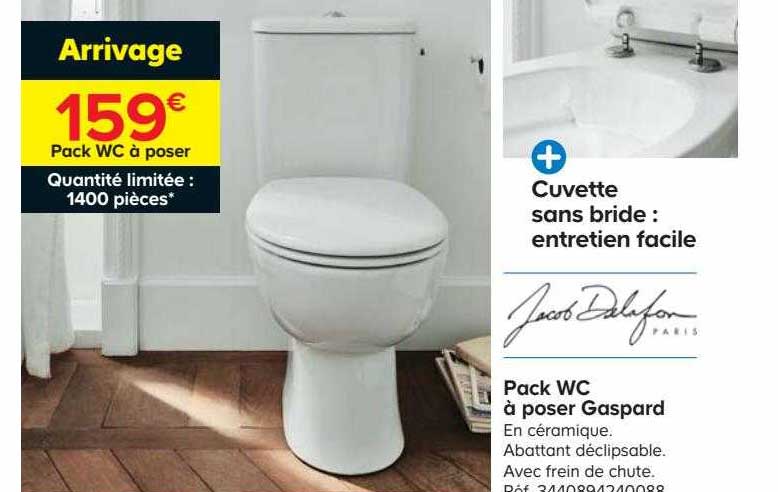 Pack Wc à Poser Gaspard