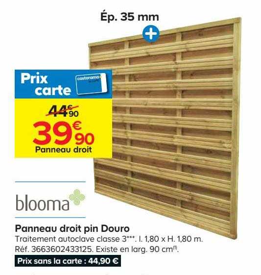 Panneau Droit Pin Douro Blooma