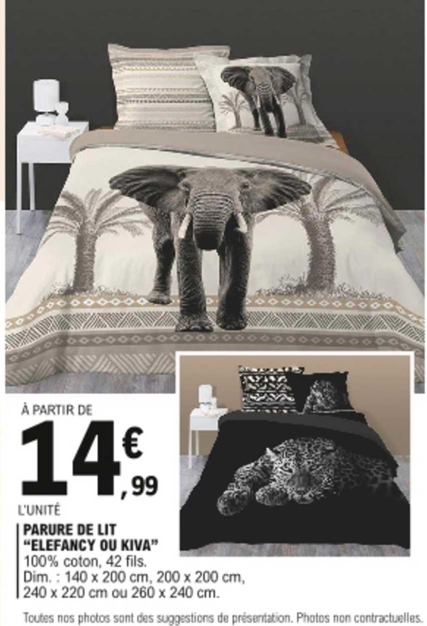parure de lit "elefancy ou kiva"