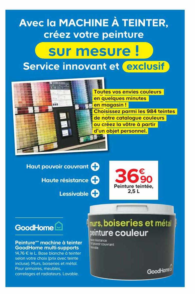 peinture machine à teinter goodHome multi-supports