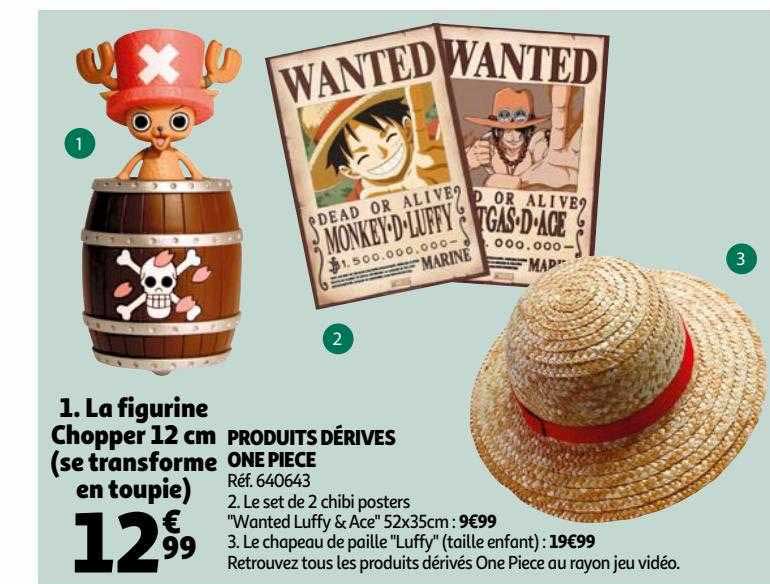 produits dérivés one piece : la figurine chopper 12 cm (se transforme en toupie)
