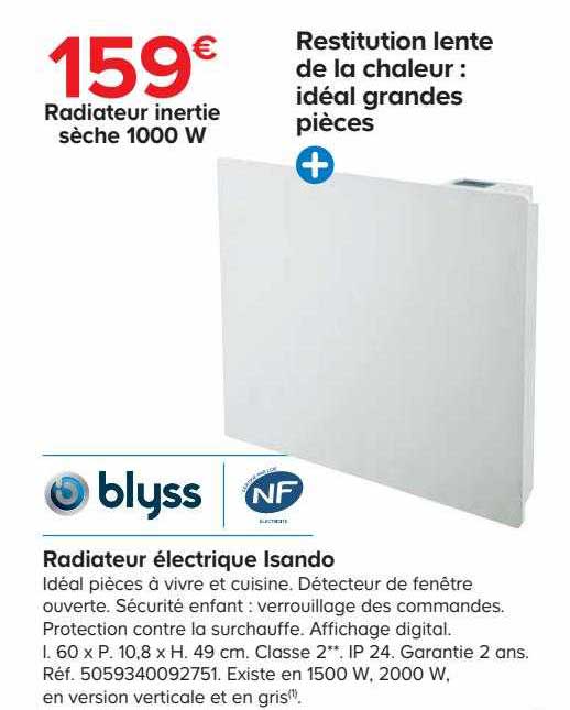 radiateur électrique  isando blyss
