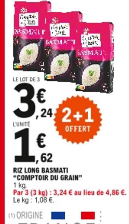Riz Long Basmati "comptoir Du Grain"