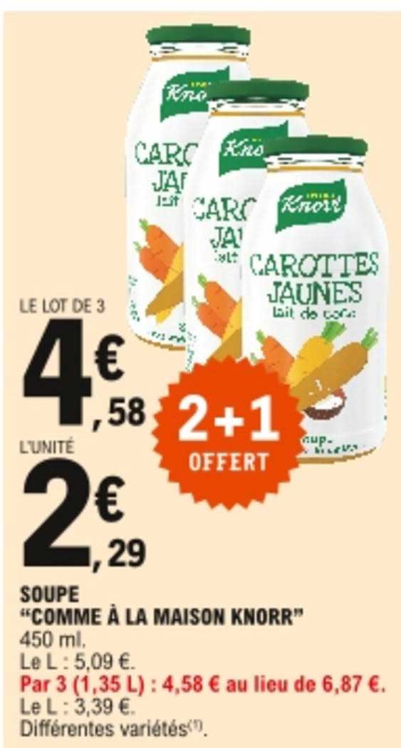 soupe "comme à la maison knorr"