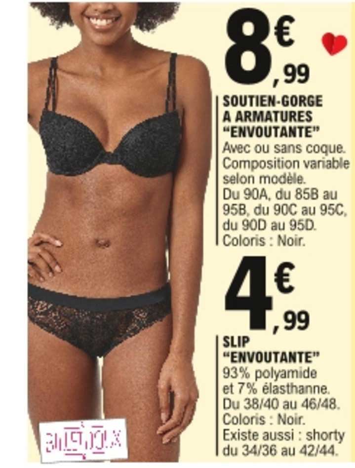 soutien-gorge à armatures "envoutante", slip "envoutante"
