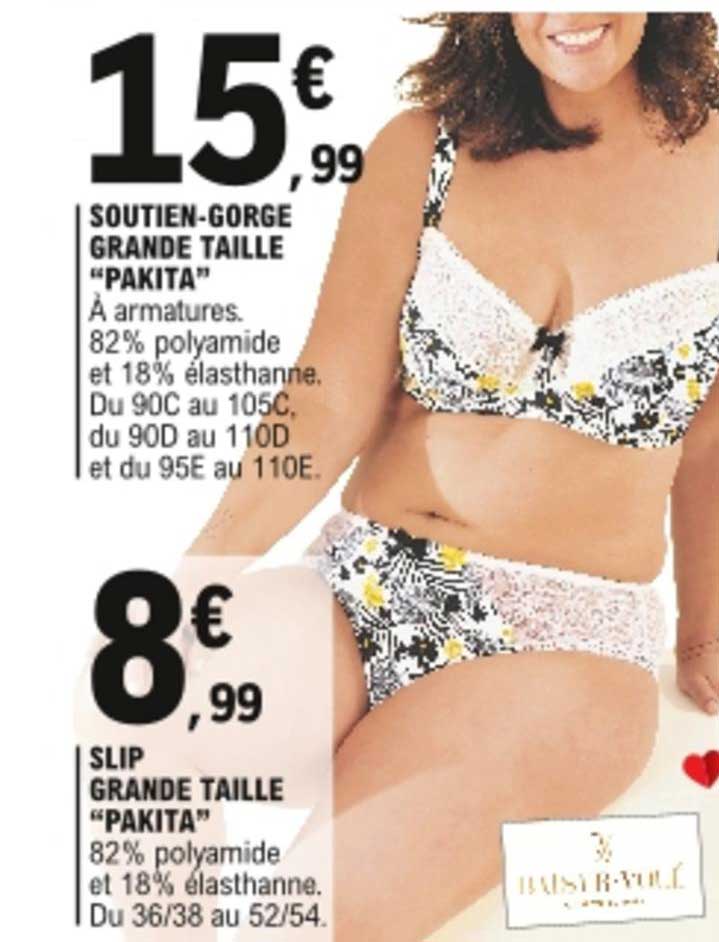 soutien-gorge grande taille "pakita", slip grande taille "pakita"
