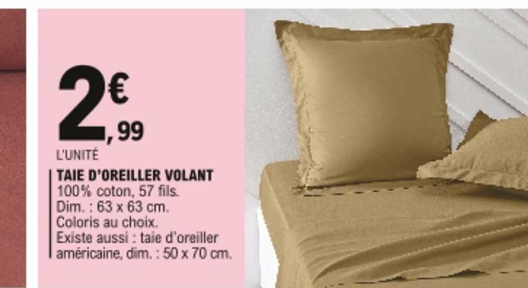 taie d'oreiller volant