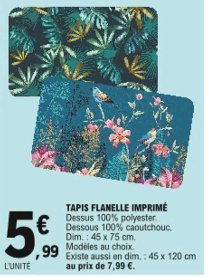 Tapis Flanelle Imprimé
