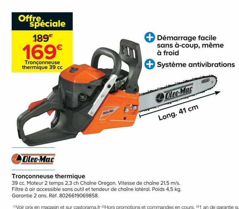 tronçonneuse thermique oleo-Mac