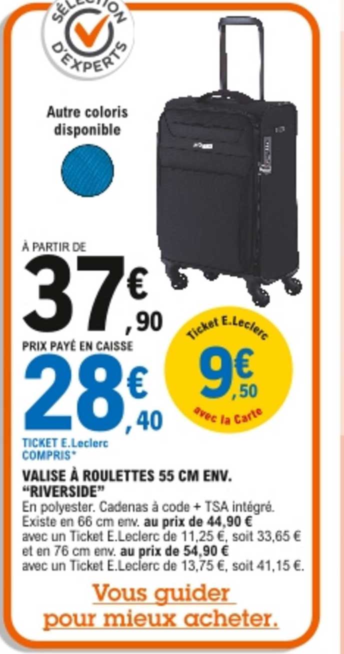 valise à roulettes 55 cm env. "riverside"