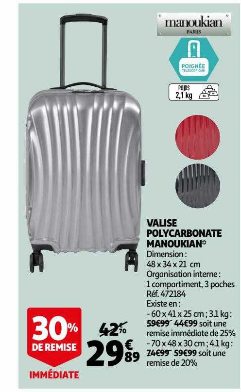 valise polycarbonate manoukian