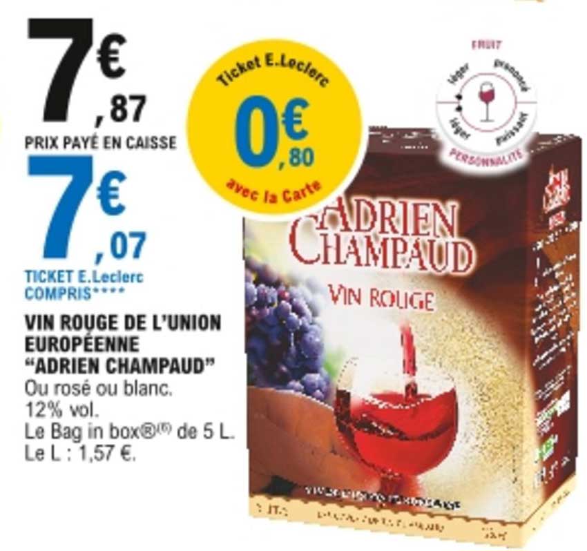 vin rouge de l'union européenne "adrien champaud"