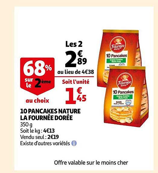 10 pancakes nature la fournée dorée