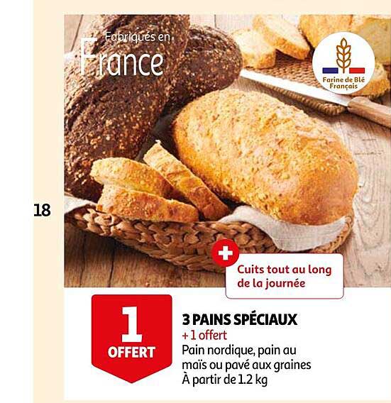 3 pains spéciaux