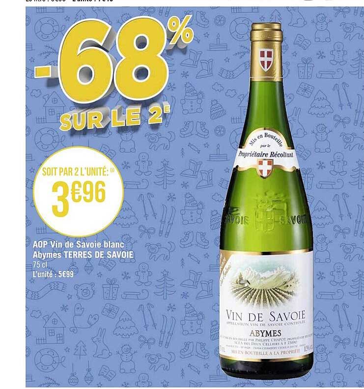 Aop Vin De Savoie Blanc Abymes Terre De Savoie