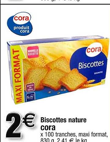 Biscottes Nature Cora