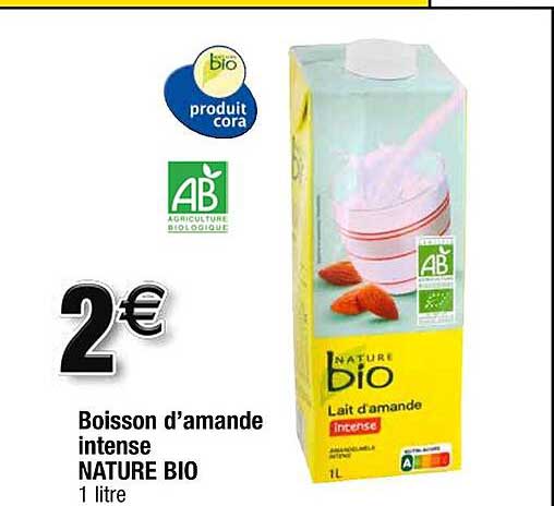 boisson d'amande intense nature bio